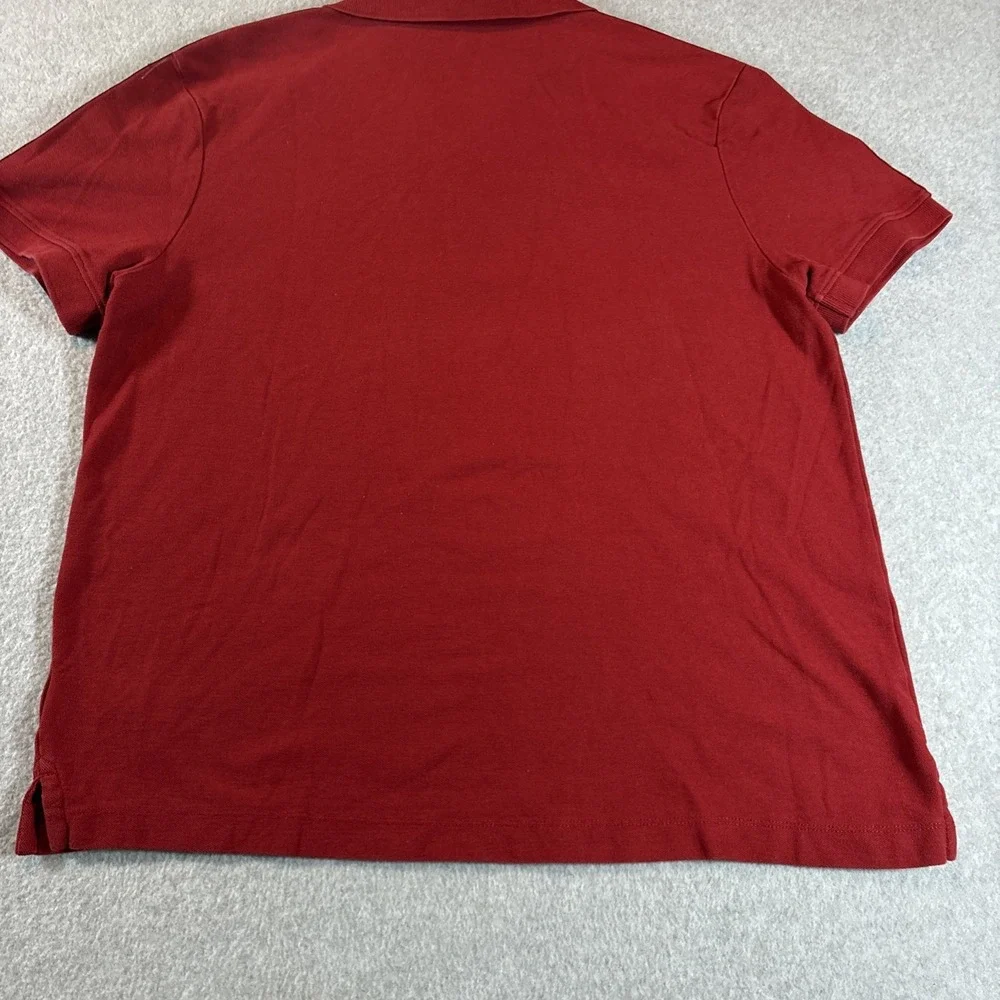 True Religion Men's Red Polo Shirt Short Sleeve‎ Sz L Fair Condition